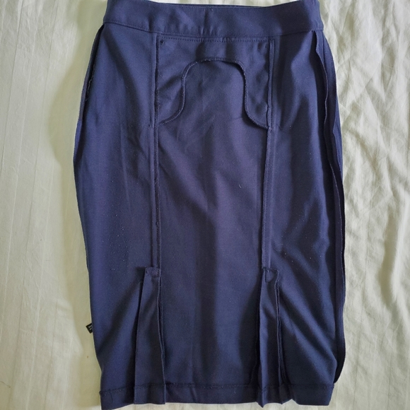 The Limited Navy Style Pencil Skirt w/ Button Embellishments - Size 2 - Picture 7 of 10
